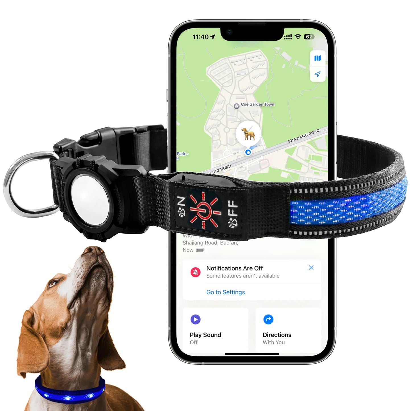 Dog Tracker Collar & Equipped with Tracker